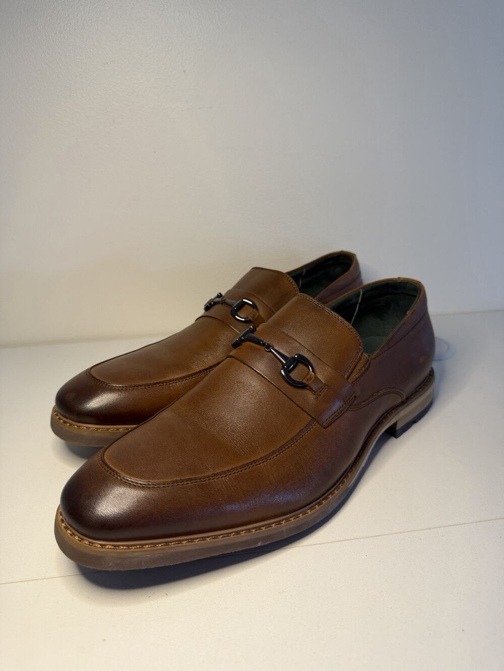 EUC! Clarks Men’s Shoes Size 10.5 M Brown Dress Horsebit Loafers Leather Slip On